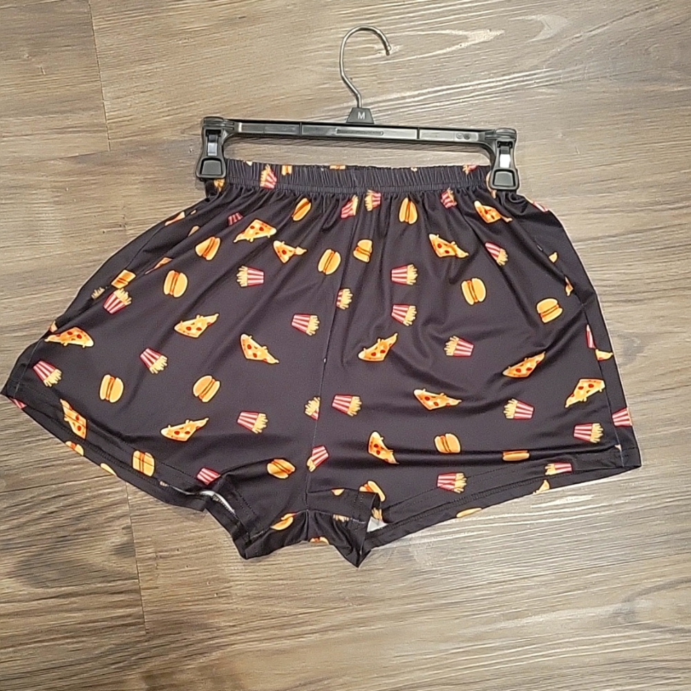 Graphic Elastic Waist Pajama Short